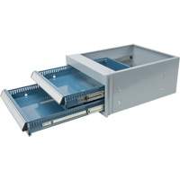 &eacute;tabli &agrave; deux tiroirs, Acier, 18" la x 21" p x 9" h Equipment World