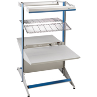 Arlink Preconfigured Workstation, 36" W x 56" D x 84" H, Double Sided Corner Add-On Equipment World