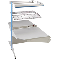 Arlink Preconfigured Workstation, 36" W x 56" D x 84" H, Double Sided Corner Add-On Equipment World