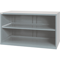 Shelf Cabinets, Steel, 33-1/2" H x 56-1/2" W x 28-1/2" D, Light Grey Equipment World
