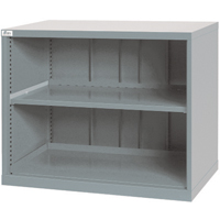 Shelf Cabinets, Steel, 33-1/2" H x 40-1/4" W x 22-1/2" D, Light Grey Equipment World