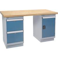 Heavy-Duty Workbench, Door & Drawers, 1500 lbs. Cap., 72" W x 36" D, 34" H Equipment World