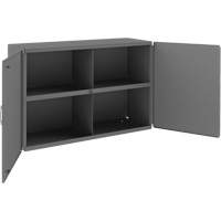 Wall-Mountable Cabinet, 24" H x 33-13/16" W x 12-3/8" D, 1 Shelves, Steel, Grey Equipment World