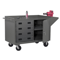 Mobile Workbench Cabinet, Steel Surface Equipment World
