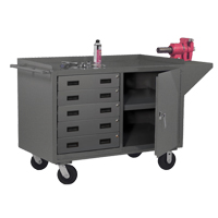 Mobile Workbench Cabinet, Steel Surface Equipment World