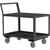 Chariot de service avec surface surbaiss&eacute;e, 2 niveaux, 18-1/4" la x 33" p x 37-1/2" h, 1200 lb Cap Equipment World