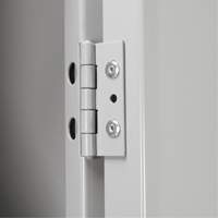 Clean Line Lockerette, 6 -tier, Bank of 4, 48" x 18" x 82", Steel, Charcoal, Rivet (Assembled) Equipment World