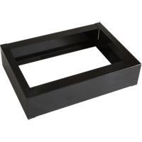 Base encastr&eacute;e pour casiers robustes enti&egrave;rement soud&eacute;e Concorde, 1 Blocs, 4" lo x 12" la x 17" p, Noir, Acier Equipment World