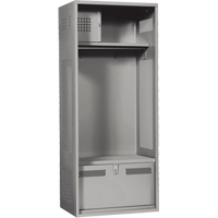 Gear Locker, Steel, 24" W x 24" D x 72" H, Grey Equipment World