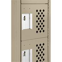 Assembled Lockerettes Clean Line™ Perforated Economy Lockers FJ595 | Equipment World