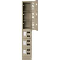 Assembled Lockerettes Clean Line™ Perforated Economy Lockers FJ565 | Equipment World