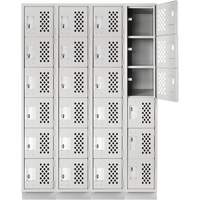 Assembled Clean Line™ Perforated Economy Lockers FL354 | Equipment World