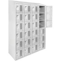 Assembled Clean Line™ Perforated Economy Lockers FL355 | Equipment World