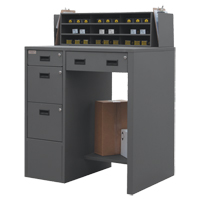 Shop Desk, 39" W x 29" D x 53" H, Grey Equipment World