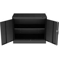 Standard Desk-High Cabinet, Steel, 30" H x 36" W x 18" D, Black Equipment World