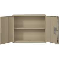 Armoire murale, Acier, 2 Tablettes, 30" h x 36" la x 12" P, Beige Equipment World