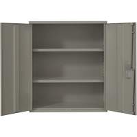Armoire de rangement Lo-Boy, Acier, 2 Tablettes, 40" h x 36" la x 18" P, Gris Equipment World