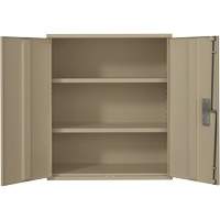 Armoire de rangement Lo-Boy, Acier, 2 Tablettes, 40" h x 36" la x 18" P, Beige Equipment World