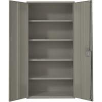 Armoire de rangement Hi-Boy, Acier, 4 Tablettes, 72" h x 36" la x 18" P, Gris Equipment World