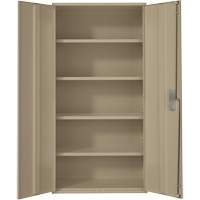 Armoire de rangement Hi-Boy, Acier, 4 Tablettes, 72" h x 36" la x 18" P, Beige Equipment World