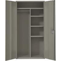 Armoire de rangements combin&eacute;s, Acier, 6 Tablettes, 72" h x 36" la x 18" P, Gris Equipment World
