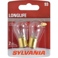 93 Long Life Mini Automotive Bulb, Incandescent, 13.3 W Equipment World