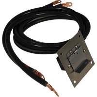 Panneau de douille polaris&eacute;e en acier inoxydable &agrave; brancher, 4 AWG, C&acirc;ble 5' Equipment World