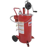 25-Gallon Steel Fuel Caddy with 2-Way Rotary Pump & Filter Equipment World