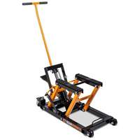 ATV and Motorcycle Jack, 0.75 Ton(s) Capacity, 4-2/3" Lowered, 14-1/2" Raised, Manual Hydraulic Equipment World