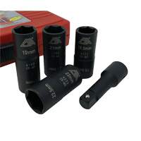 Flip Socket Kit, 5 Pieces, 1/2" Drive Size Equipment World