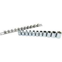 Flat-Cut E-"Star" Socket Set, 11 Pieces, 3/8" Drive Size Equipment World