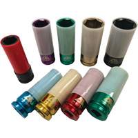 Thin Wall Master Impact Socket Set, 9 Pieces, 1/2" Drive Size Equipment World