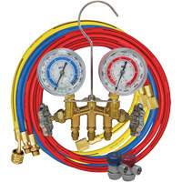 Ensemble de jauge &agrave; collecteur en laiton 2 voies R134A Equipment World