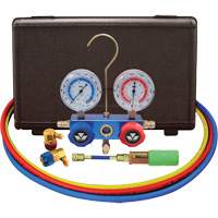 Ensemble de manom&egrave;tre &agrave; collecteur &agrave; deux voies pour l'automobile R134A avec mini injecteur de colorant Equipment World
