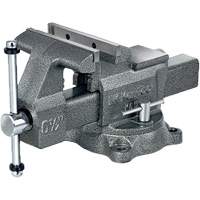 K65 Professional Workshop Vise, 6-1/2" Jaw Width, 3-7/8" Throat Depth, Swivel Base Equipment World