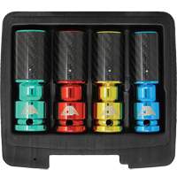 Jeu de douilles pour &eacute;crous de roue avec manchons en fibre de carbone Equipment World