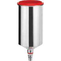 Gobelet r&eacute;utilisable en aluminium 1,0?L avec raccord QCC, sans filetage fin Equipment World