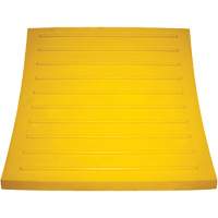 Wheel Chock, Polyurethane, Yellow, 15-1/4" W x 12-1/8" D x 10-3/4" H Equipment World
