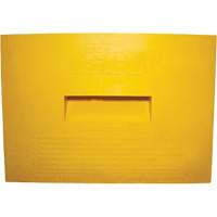 Wheel Chock, Polyurethane, Yellow, 15-1/4" W x 12-1/8" D x 10-3/4" H Equipment World
