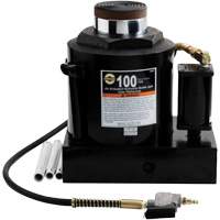 Air Actuated Bottle Jack, 100 Ton(s), Air Hydraulic/Manual Hydraulic, 17-22/25" Raised Height Equipment World