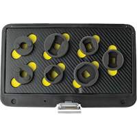 Threaded Leaf Spring Shackle Pin Remover & Installation Master Set, 7 Pieces, 1/2" Drive Size Equipment World