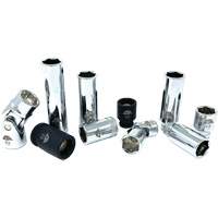 Chrome Finish Socket Set with Rail, 10 Pieces, 1/4"/3/8" Drive Size Equipment World