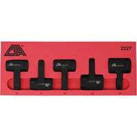 Exhaust Gas Sensor Socket Set, 5 Pieces, 1/2" Drive Size Equipment World