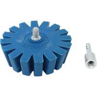 Conical Gear Eraser Wheel with Quick-Connect Arbor Adapter Equipment World