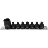 Pickup Truck Bed Bolt Socket/Bit Set, 8 Pieces, 1/2"/3/8" Drive Size Equipment World