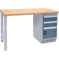 Industrial Duty Workbench, Door w/ Drawer Combination, 1000 lbs. Cap., 30" W x 72" D, 34" H Equipment World