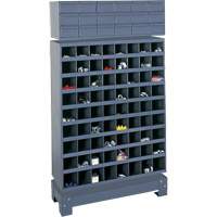 Unit&eacute; de stockage modulaire pour petites pi&egrave;ces, Acier, 18 tiroirs, 33-3/4" x 12-1/4" x 58-5/8", Gris Equipment World