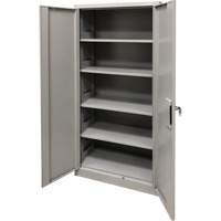 Armoire de rangement, Acier, 4 Tablettes, 78" h x 36" la x 24" P, Gris Equipment World
