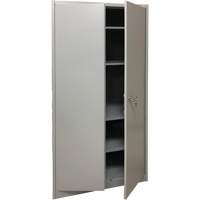 Armoire de rangement, Acier, 4 Tablettes, 78" h x 36" la x 24" P, Gris Equipment World