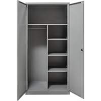 Combination Storage Cabinet, 36" W x 18" D x 72" H, Grey Equipment World